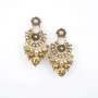 Aicha silver and gold earrings - Gas Bijoux