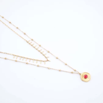Melissane red necklace -...