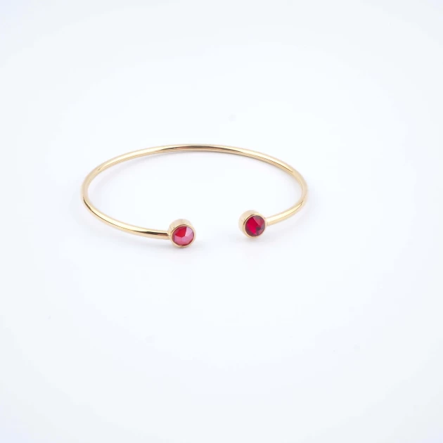 Bracelet jonc Pauline rouge...