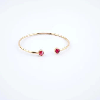 Bracelet jonc Pauline rouge...