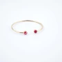 Bracelet jonc Pauline rouge - Bohm Paris