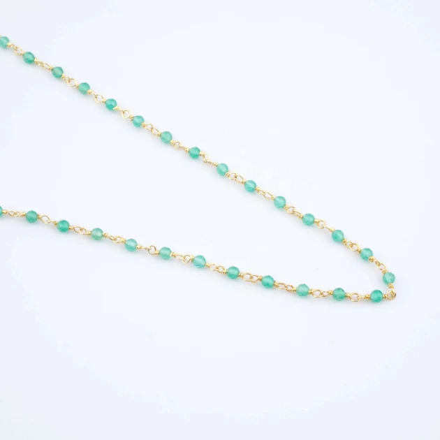 Necklace Aude green -...