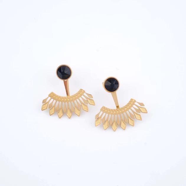 Black Maeva earrings - Bohm...