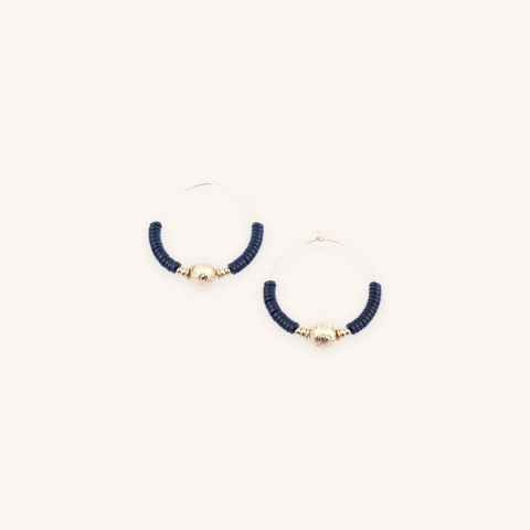 Boucles d'oreilles Sibylle noires - Zag Bijoux