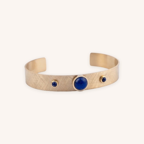Billy blue gold bangle bracelet - Zag Bijoux
