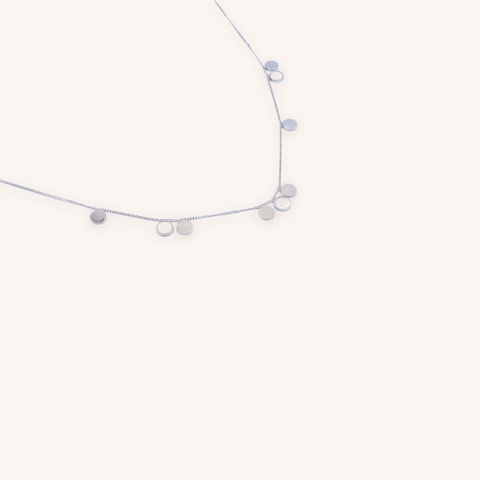 Pastilles pearly silver necklace - Zag Bijoux