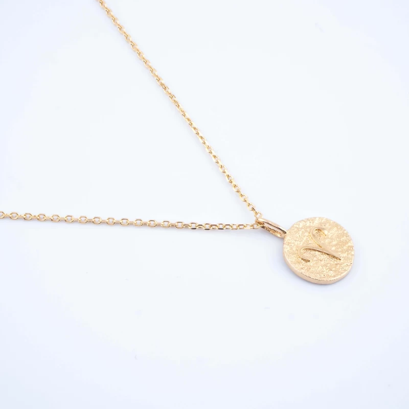 Gold plated astro ram necklace - Pomme Cannelle