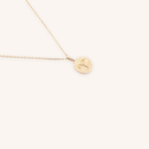 Collier bélier astro plaqué or - Pomme Cannelle