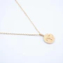 Gold plated astro ram necklace - Pomme Cannelle