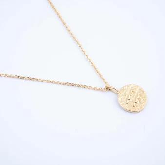 Gold plated astro Aquarius necklace - Pomme Cannelle