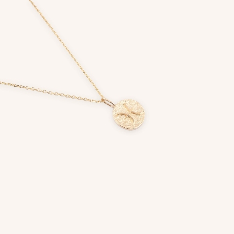 Collier poisson astro plaqué or - Pomme Cannelle