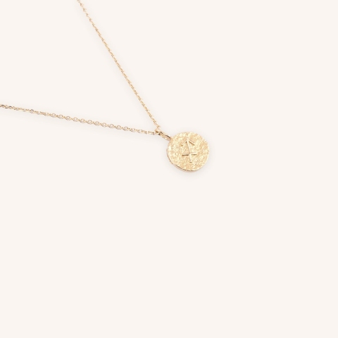 Collier sagittaire astro plaqué or - Pomme Cannelle