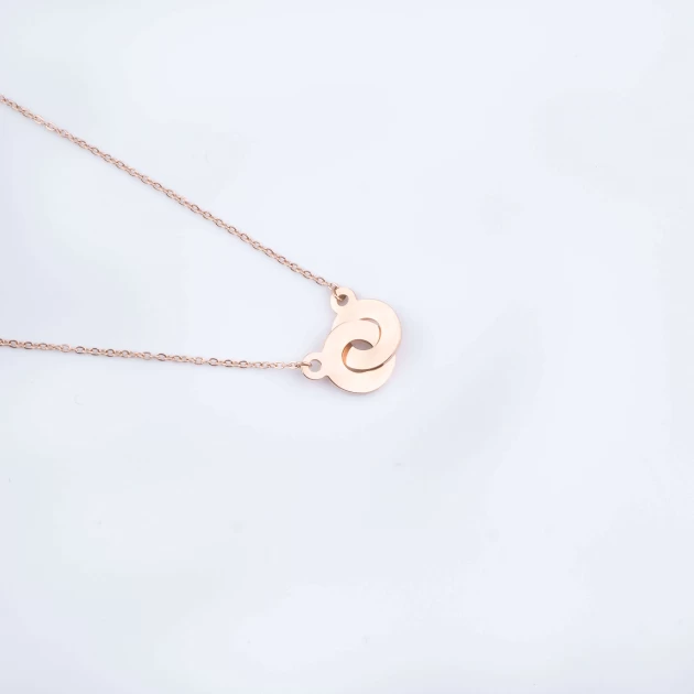 Handcuff rose gold necklace...