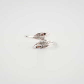 Silver feather ring - Pomme...
