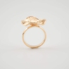 Gold plated hibiscus ring - Pomme Cannelle