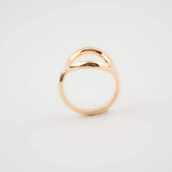 Gold plated circle ring - Pomme Cannelle