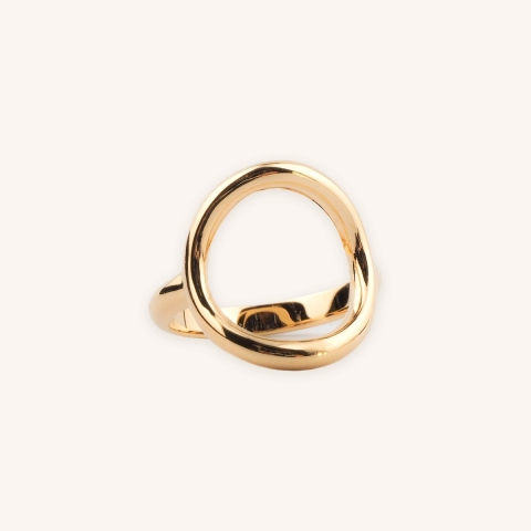 Bague cercle plaqué or - Pomme Cannelle