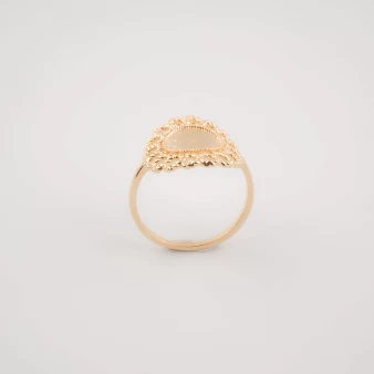 Gold plated daisy ring -...