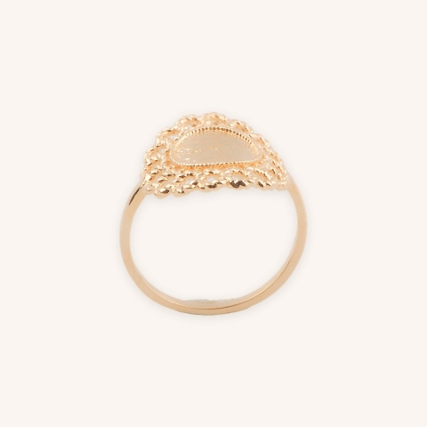 Gold plated daisy ring - Pomme Cannelle