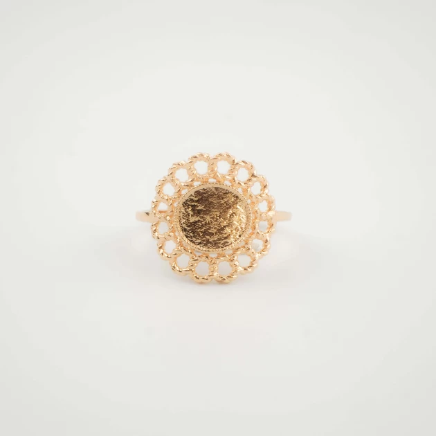 Gold plated daisy ring - Pomme Cannelle
