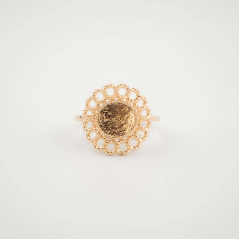 Bague marguerite plaqué or - Pomme Cannelle