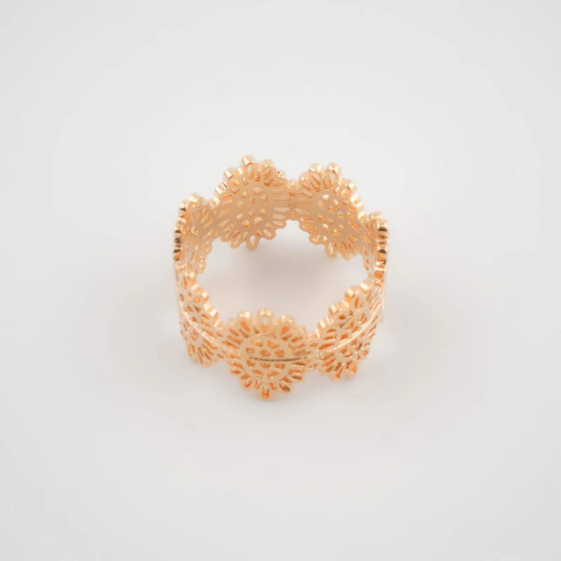 Gold plated crown ring - Pomme Cannelle