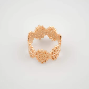 Bague couronne plaqué or - Pomme Cannelle