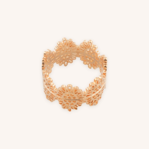 Bague couronne plaqué or - Pomme Cannelle