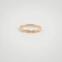Gold plated leaf ring - Pomme Cannelle
