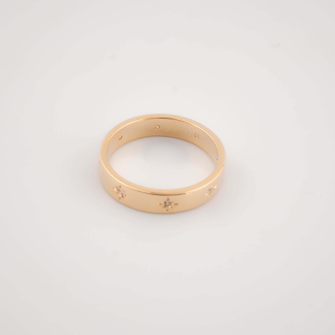 Bague céleste plaqué or - Pomme Cannelle