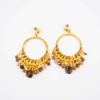 Cecile gold earrings - Gas bijoux