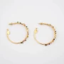 Calliope gold hoops earrings - Gas bijoux