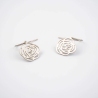 Camelia silver earrings - Zag Bijoux
