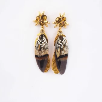 Sasha gold earrings - Gas bijoux