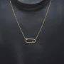 Oval star gold necklace - Zag Bijoux