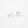Boucles d'oreilles cercles argent - Pomme Cannelle