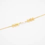 Pearl ears gold bracelet - Pomme Cannelle