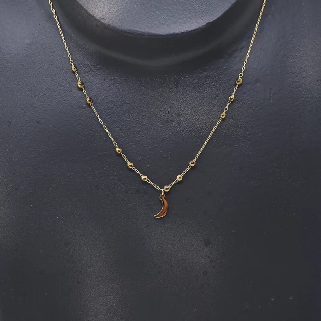 Lune gold necklace - Zag...