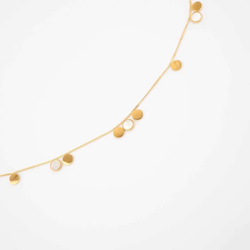 Pastilles pearly gold necklace - Zag Bijoux