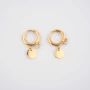 Pastille mini gold hoops earrings - Zag Bijoux