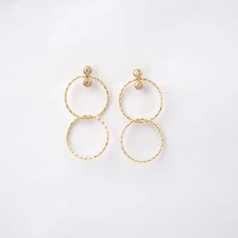 Eolia gold earrings - Zag Bijoux