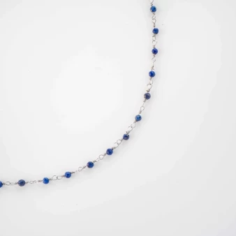 Gigi blue silver necklace -...