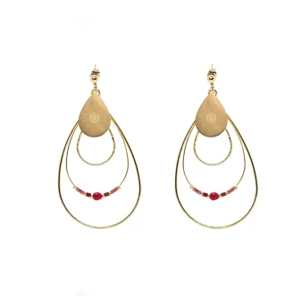 Boreale ruby gold earrings...