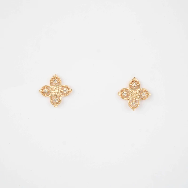 Layana gold ear studs - Pomme Cannelle