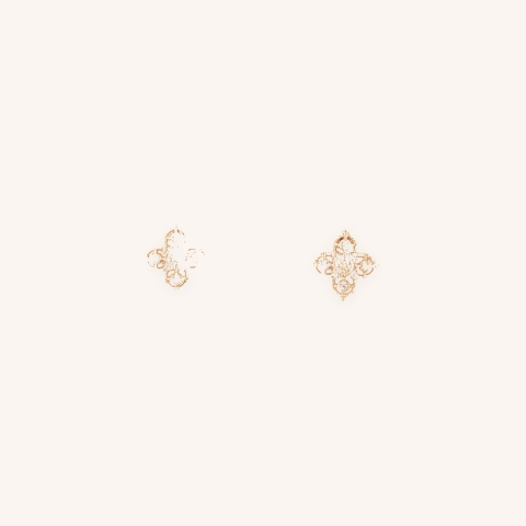 Layana gold ear studs - Pomme Cannelle