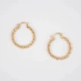Elaura gold hoops earrings - Pomme Cannelle