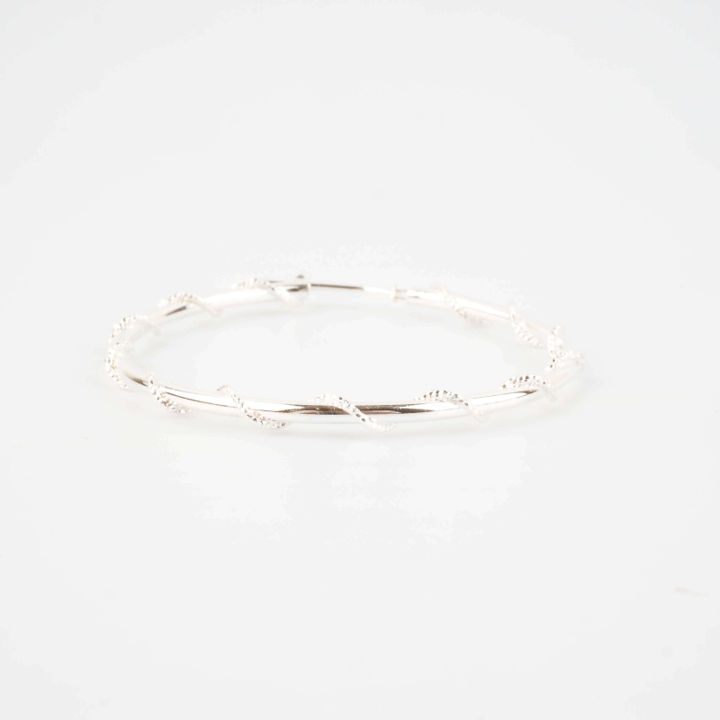 Kae silver hoops earrings - Pomme Cannelle