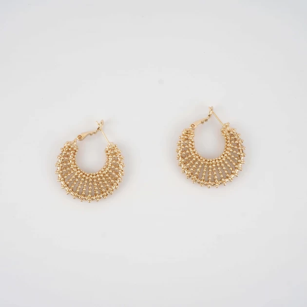 Aylin gold hoops earrings -...