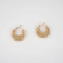 Aylin gold hoops earrings - Pomme Cannelle