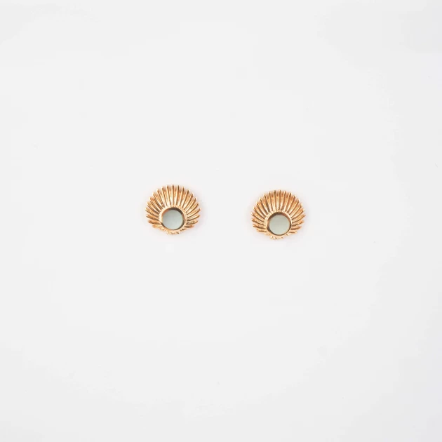 Asia gold ear studs - Pomme...